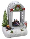 Christmas scenery for children on the swing, battery operated
