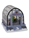 Greenhouse with Christmas setting and Santa's sleigh