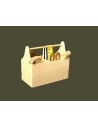 Juego de 5 herramientas de carpintero con caja de herramientas