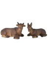 Conjunto de buey y burro de resina para Natividad de 8 cm