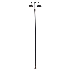 Farola de metal de 20 cm con dos puntos de luz LED 12V blanco 2