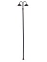 20 cm metal lamppost with two warm white 12V LED light points