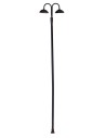 20 cm metal lamp post with two white 12V led light points