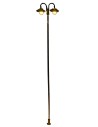 20 cm metal lamppost with two warm white 12V LED light points