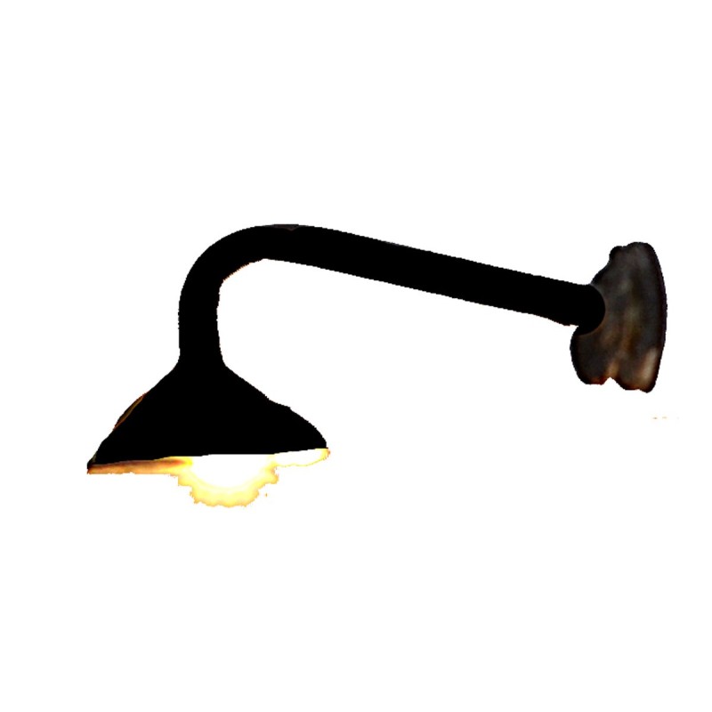 1 cm metal country street lamp with 12V warm light led