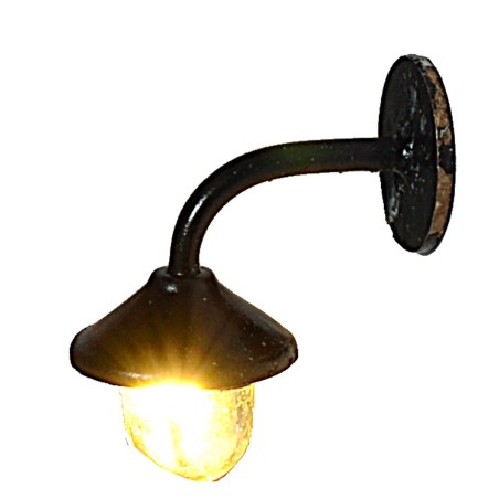 Farol micro de pared en metal 0,8 cm con led 12V luz cálida