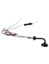 Micro country-style streetlight in mini metal 1 cm with 12V