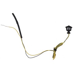 1 cm metal table lantern with 12V LED warm light World 2