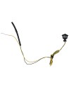 Linterna de mesa de metal 1 cm con LED 12V luz cálida
