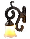 Farol de pared de metal de 1,3 cm con LED 12V luz cálida
