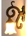 Farol de pared de metal de 1,3 cm con LED 12V luz cálida