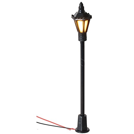 Street lamp with lantern h. 4,5 cm with 3V warm light led