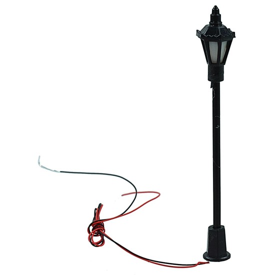Street lamp with lantern h. 4,5 cm with 3V warm light led