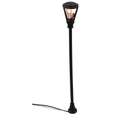 Farola de calle h. 5,5 cm con LED 3V luz cálida Mundo Pesebres