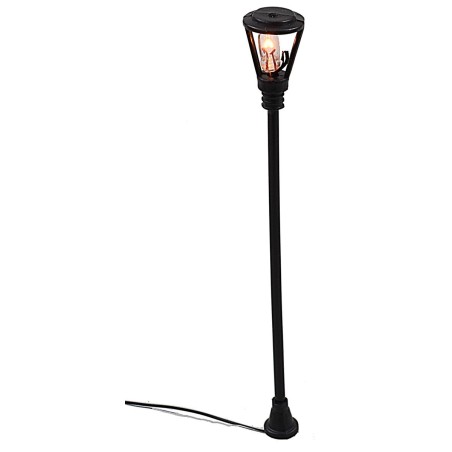 Lampione da strada h. 5,5 cm con led 3V luce calda Mondo Presepi