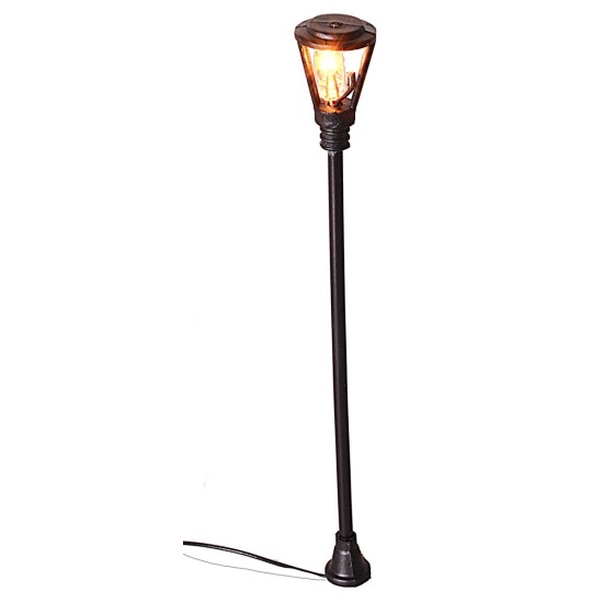 Lampione da strada h. 5,5 cm con led 3V luce calda