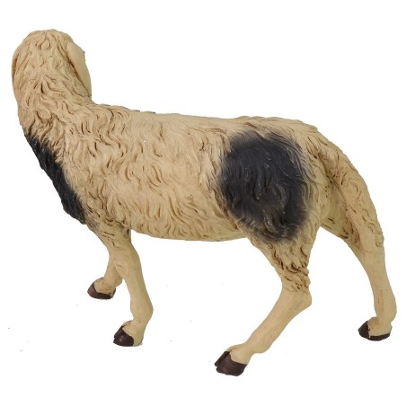 Oveja moteada con cabeza girada para estatuas de 30 cm