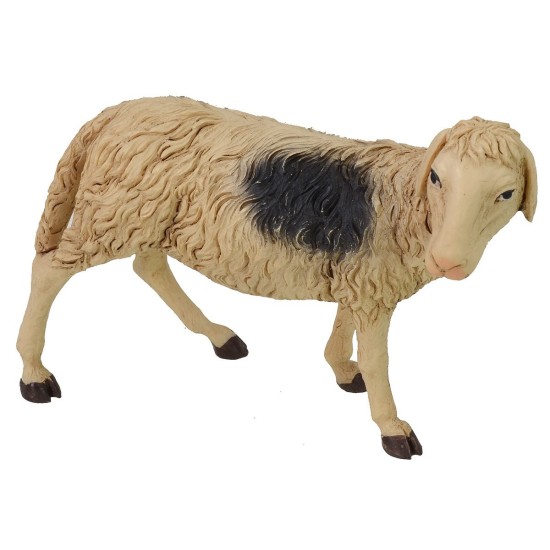 Oveja moteada con cabeza girada para estatuas de 30 cm