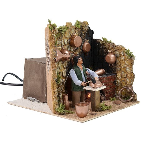 Ramaio en movimiento 10 cm con efecto fuego cm 18x20x16 h Mundo