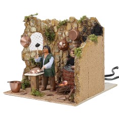 Ramaio en movimiento 10 cm con efecto fuego cm 18x20x16 h Mundo 2