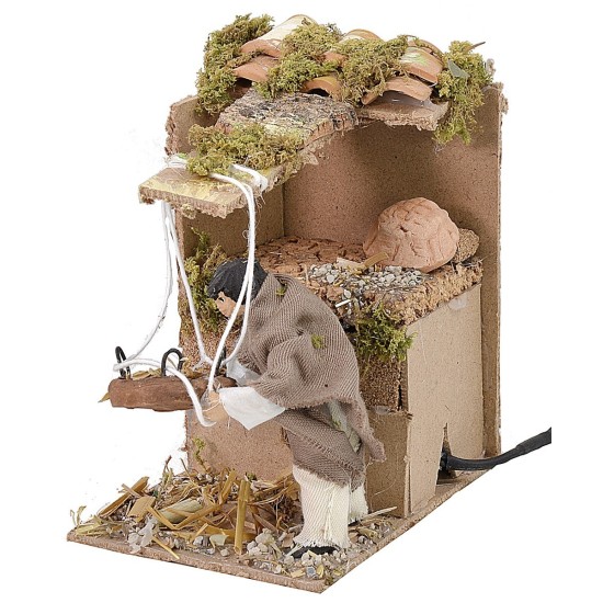 Cernitore in movimento 10 cm misure cm 9,5x15,5x17 h Mondo