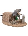 Leñador en movimiento 10 cm Oliver cm 12,5x17,5x11 h Mundo