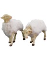 Set 2 pecore con lana per statue da 30 cm Mondo Presepi