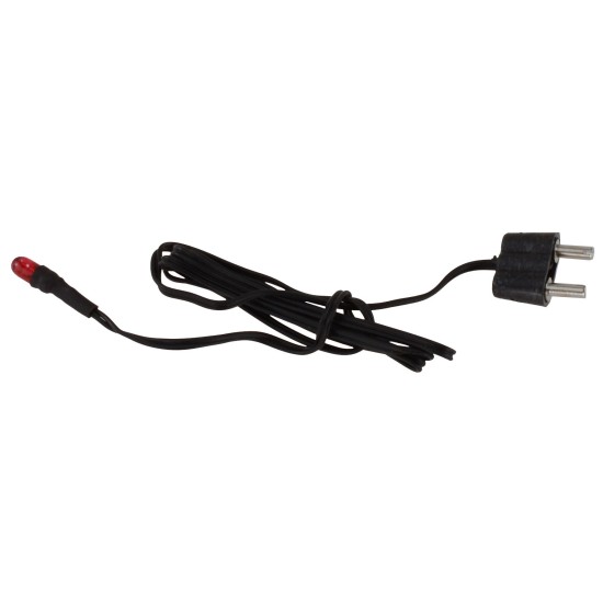 Micro lámpara Ø 3 mm roja 3,5 V con clavija Mondo Presepi.