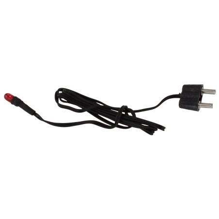 Micro lámpara Ø 3 mm roja 3,5 V con clavija Mondo Presepi.