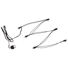 6 LED warm white light chain Ø 5 mm 3.5 V. with plug