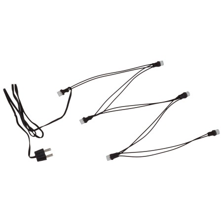 6 LED warm white light chain Ø 5 mm 3.5 V. with plug