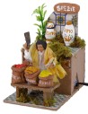 Spice seller in movement 10 cm