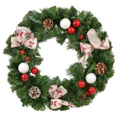 Decorated wreath Ø 44 cm