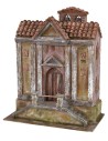 Church with bells and double staircase 34.5x20x22.5 cm h for
