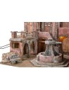 Plaza iluminada con fuente funcionando 60x50x45 para estatuas