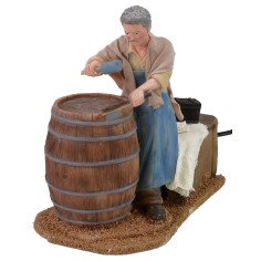 Riparatore di botti in movimento serie 20 cm Mondo Presepi
