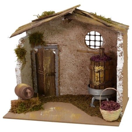 Cantina con torchio cm 20x14x18 h Mondo Presepi