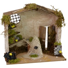 Bodega del pescadero cm 20x14x18 h Mundo Pesebre