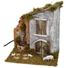 Casona con fuente funcional de 24x21x25,5 cm h Mondo Presepi. 2