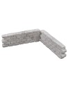 Set of 2 interlocking plaster brick walls cm 10,5x1x3 h