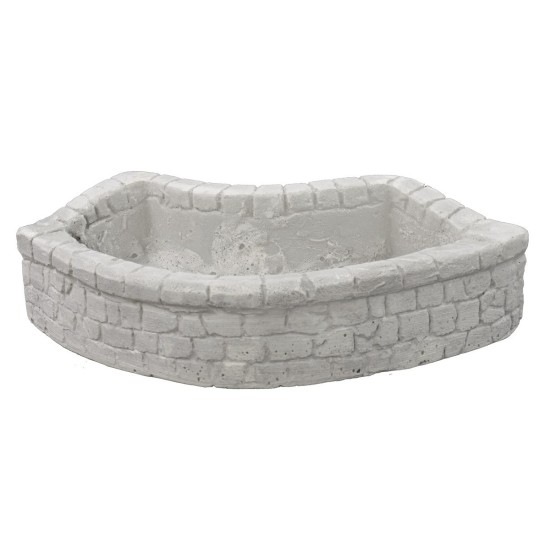 Lavadero de yeso con escalinatas de 17x10x5 cm de altura Mondo Presepi