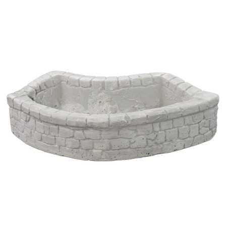 Lavadero de yeso con escalinatas de 17x10x5 cm de altura Mondo Presepi