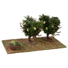 Vineyard with white grapes cm 15,5x9x8 h