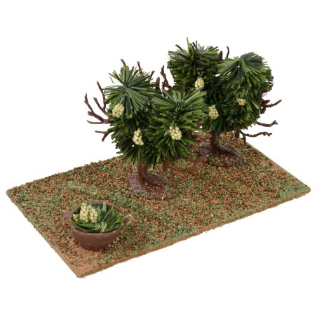 Vigneto con uva bianca cm 15,5x9x8 h Mondo Presepi