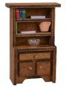 Wooden sideboard with books and ornaments cm 6,8x2,8x10,2 h