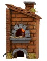 Wood oven with working fire cm 7x8x14 h