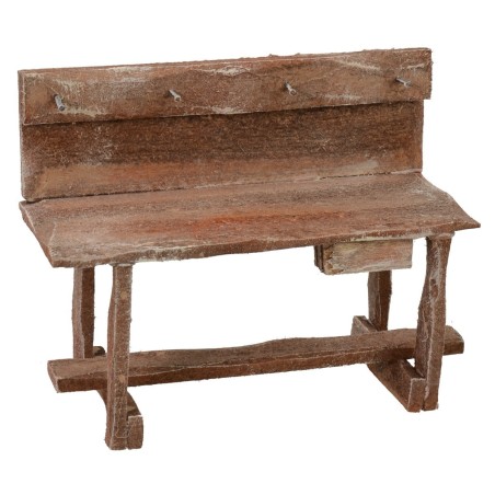 Wooden workbench with hooks 11.3x5x9 h