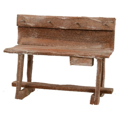Wooden workbench with hooks 11.3x5x9 h
