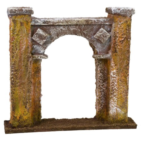 Arco de entrada cm 11,5x2,5x10,3 h para estatuas de 6 cm