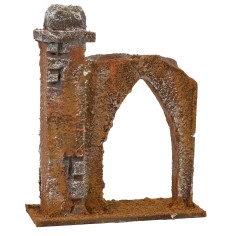Arco d'ingresso con colonna laterale cm 10x3,3x12 h per statue